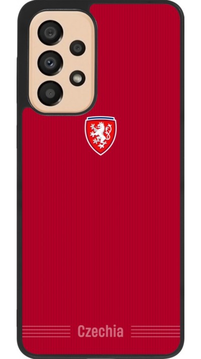 Samsung Galaxy A33 5G Case Hülle - Silikon schwarz Tschechische Republik 2026 personalisierbares Fussballtrikot
