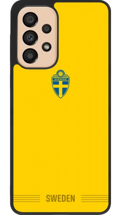 Samsung Galaxy A33 5G Case Hülle - Silikon schwarz Schweden 2026 personalisierbares Fussballtrikot