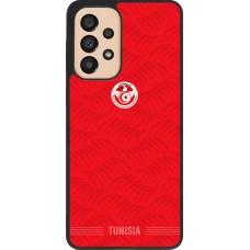Samsung Galaxy A33 5G Case Hülle - Silikon schwarz Tunesien 2026 personalisierbares Fussballtrikot