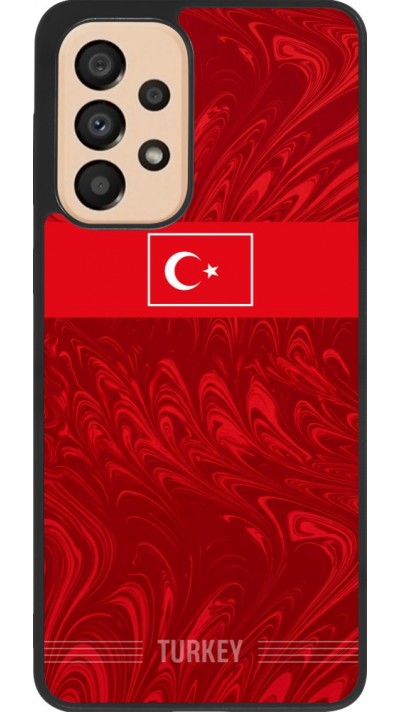 Samsung Galaxy A33 5G Case Hülle - Silikon schwarz Türkei 2026 personalisierbares Fussballtrikot