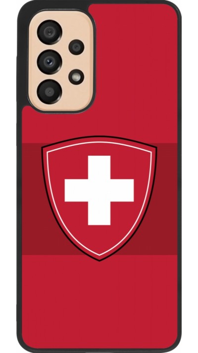 Samsung Galaxy A33 5G Case Hülle - Silikon schwarz Hockey World Championship Ecusson Suisse