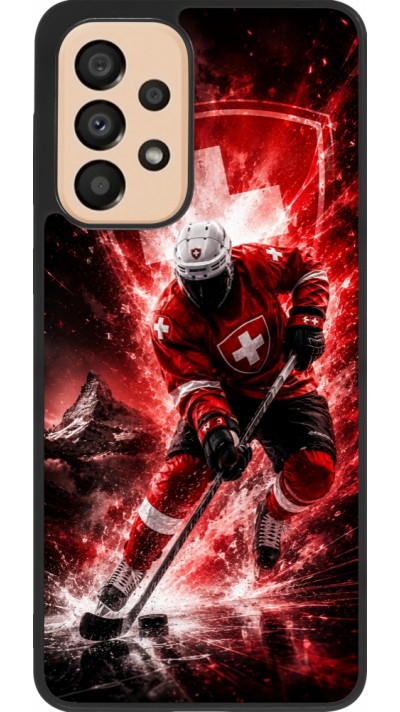 Samsung Galaxy A33 5G Case Hülle - Silikon schwarz Hockey World Championship Player