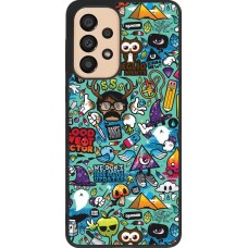 Samsung Galaxy A33 5G Case Hülle - Silikon schwarz Mixed Cartoons Turquoise
