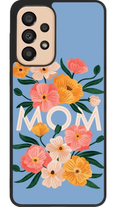 Samsung Galaxy A33 5G Case Hülle - Silikon schwarz Mom 2026 Flowers