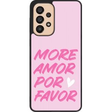 Samsung Galaxy A33 5G Case Hülle - Silikon schwarz More amor porfavor