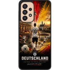 Samsung Galaxy A33 5G Case Hülle - Silikon schwarz Fussball Deutschland splash 2026