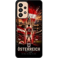 Samsung Galaxy A33 5G Case Hülle - Silikon schwarz Fussball Österreich splash 2026