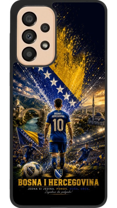 Samsung Galaxy A33 5G Case Hülle - Silikon schwarz Fussball Bosnien und Herzegowina splash 2026