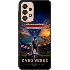 Samsung Galaxy A33 5G Case Hülle - Silikon schwarz Fussball Kap Verde splash 2026