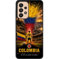 Samsung Galaxy A33 5G Case Hülle - Silikon schwarz Fussball Kolumbien splash 2026