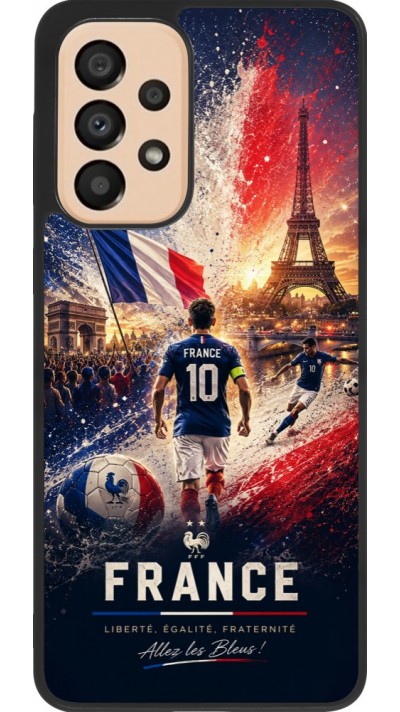 Samsung Galaxy A33 5G Case Hülle - Silikon schwarz Fussball Frankreich splash 2026