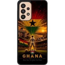 Samsung Galaxy A33 5G Case Hülle - Silikon schwarz Fussball Ghana splash 2026