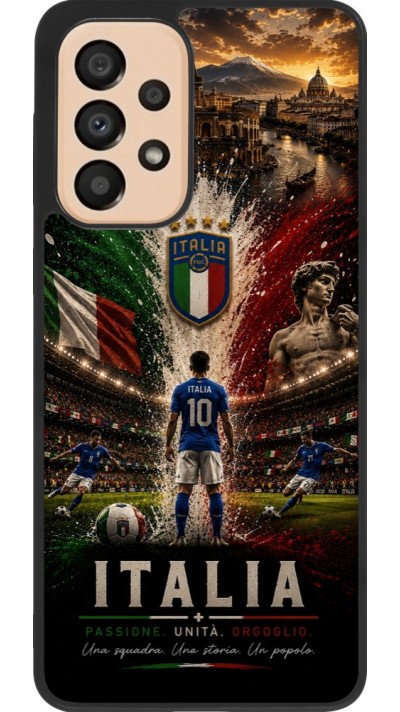 Samsung Galaxy A33 5G Case Hülle - Silikon schwarz Fussball Italien splash 2026