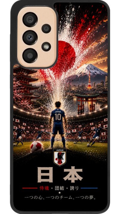 Samsung Galaxy A33 5G Case Hülle - Silikon schwarz Fussball Japan splash 2026
