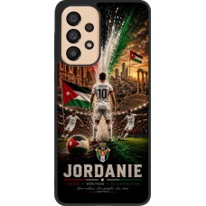 Samsung Galaxy A33 5G Case Hülle - Silikon schwarz Fussball Jordanien splash 2026