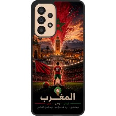 Samsung Galaxy A33 5G Case Hülle - Silikon schwarz Fussball Marokko splash 2026