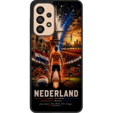 Samsung Galaxy A33 5G Case Hülle - Silikon schwarz Fussball Niederlande splash 2026