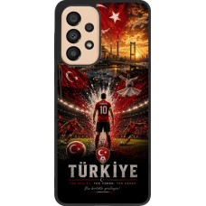 Samsung Galaxy A33 5G Case Hülle - Silikon schwarz Fussball Türkei splash 2026