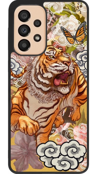 Samsung Galaxy A33 5G Case Hülle - Silikon schwarz Spring 23 japanese tiger