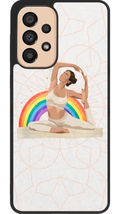 Samsung Galaxy A33 5G Case Hülle - Silikon schwarz Spring 23 yoga vibe