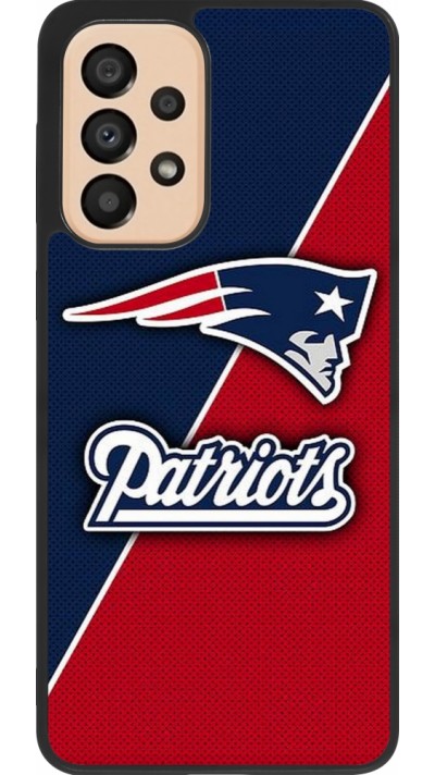 Samsung Galaxy A33 5G Case Hülle - Silikon schwarz Super Bowl 26 Patriots 1