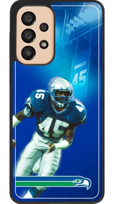 Samsung Galaxy A33 5G Case Hülle - Silikon schwarz Super Bowl 26 Seattle 1