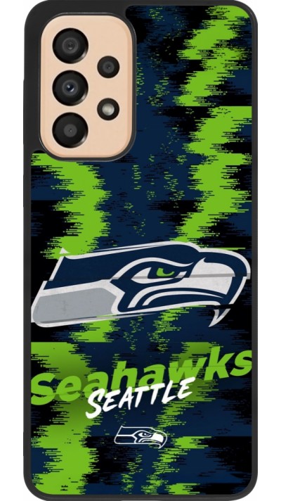Samsung Galaxy A33 5G Case Hülle - Silikon schwarz Super Bowl 26 Seattle 2
