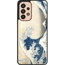 Samsung Galaxy A33 5G Case Hülle - Silikon schwarz Kunstbild - Die große Welle vor Kanagawa - Hokusai