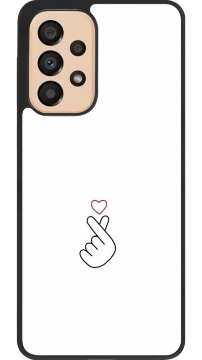 Samsung Galaxy A33 5G Case Hülle - Silikon schwarz Valentine 2024 heart by Millennials