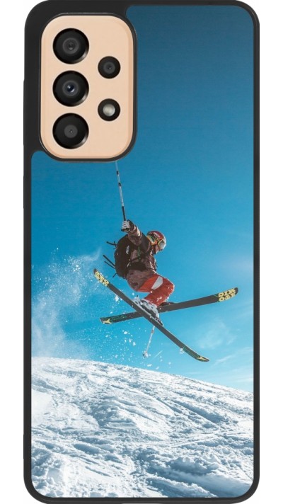 Samsung Galaxy A33 5G Case Hülle - Silikon schwarz Winter 22 Ski Jump