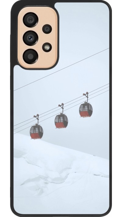 Samsung Galaxy A33 5G Case Hülle - Silikon schwarz Winter 22 ski lift