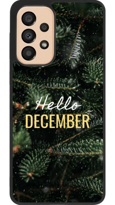 Samsung Galaxy A33 5G Case Hülle - Silikon schwarz Winter 25 Winter hello december