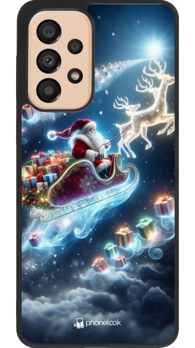 Samsung Galaxy A33 5G Case Hülle - Silikon schwarz Weihnachten 2023 Verzauberter Weihnachtsmann