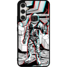 Samsung Galaxy A34 5G Case Hülle - Silikon schwarz Anaglyph Astronaut