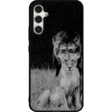 Samsung Galaxy A34 5G Case Hülle - Silikon schwarz Angry lions