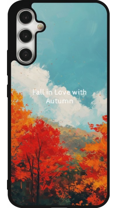 Samsung Galaxy A34 5G Case Hülle - Silikon schwarz Autumn 25 Fall in love