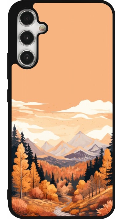 Samsung Galaxy A34 5G Case Hülle - Silikon schwarz Autumn 25 Mountains