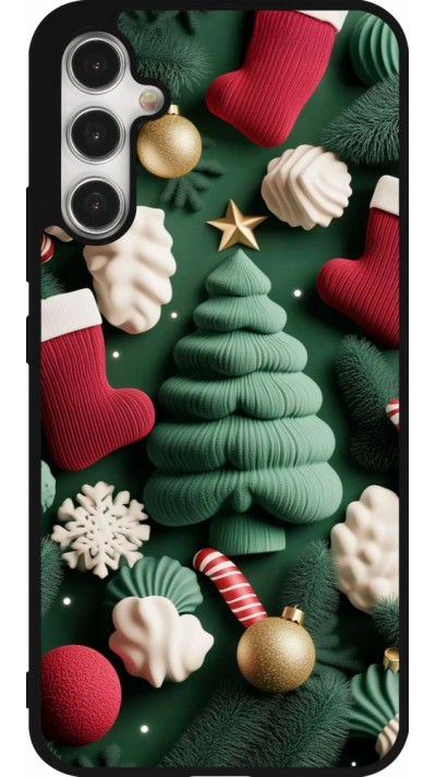 Samsung Galaxy A34 5G Case Hülle - Silikon schwarz Christmas 25 Christmas textiles