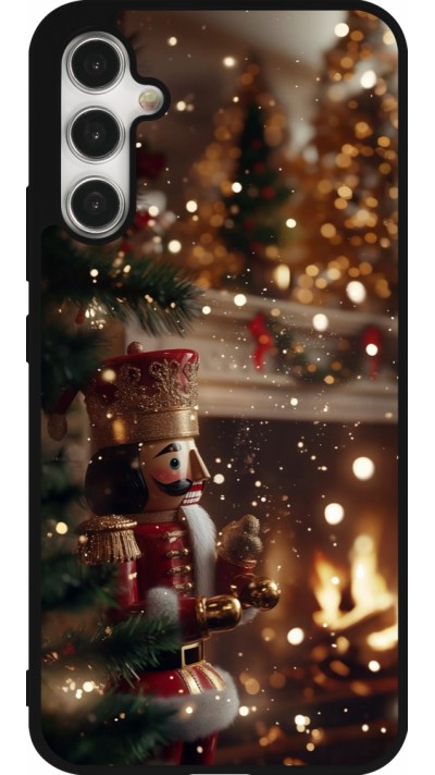 Samsung Galaxy A34 5G Case Hülle - Silikon schwarz Christmas 25 Xmas Nutcracker