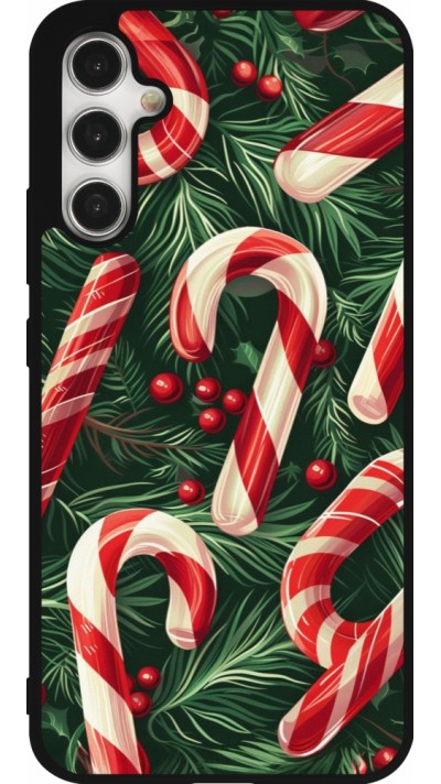 Samsung Galaxy A34 5G Case Hülle - Silikon schwarz Christmas 25 Xmas Stick