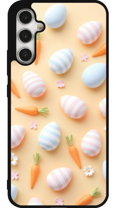 Samsung Galaxy A34 5G Case Hülle - Silikon schwarz Easter 2026 Pattern Easter