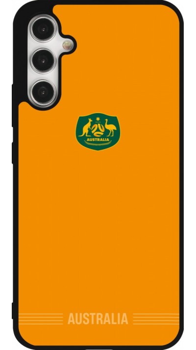 Coque Samsung Galaxy A34 5G - Silicone rigide noir Maillot de football Australie 2026 personnalisable