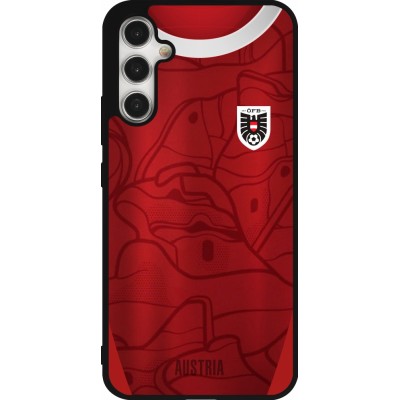 Samsung Galaxy A34 5G Case Hülle - Silikon schwarz Austria personalisierbares Fussballtrikot