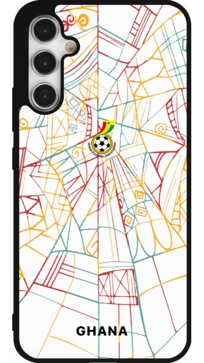 Samsung Galaxy A34 5G Case Hülle - Silikon schwarz Ghana 2026 personalisierbares Fussballtrikot
