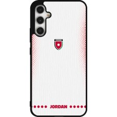 Coque Samsung Galaxy A34 5G - Silicone rigide noir Maillot de football Jordanie 2026 personnalisable