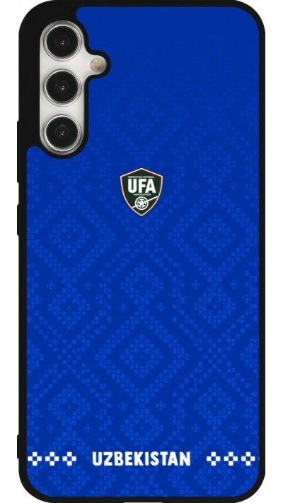 Samsung Galaxy A34 5G Case Hülle - Silikon schwarz Usbekistan 2026 personalisierbares Fussballtrikot