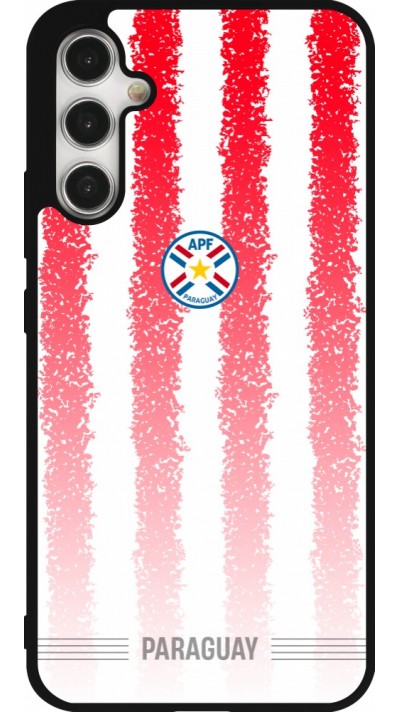 Coque Samsung Galaxy A34 5G - Silicone rigide noir Maillot de football Paraguay 2026 personnalisable
