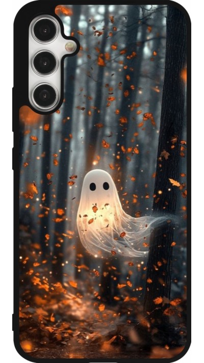 Samsung Galaxy A34 5G Case Hülle - Silikon schwarz Halloween 2025 Ghost in the forest