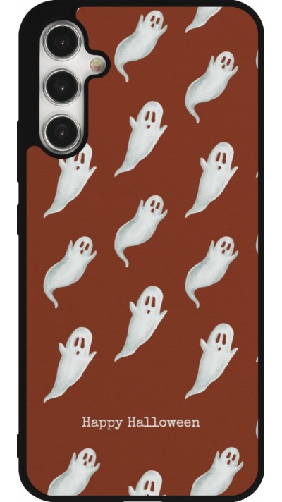 Samsung Galaxy A34 5G Case Hülle - Silikon schwarz Halloween 2025 Pattern of ghosts