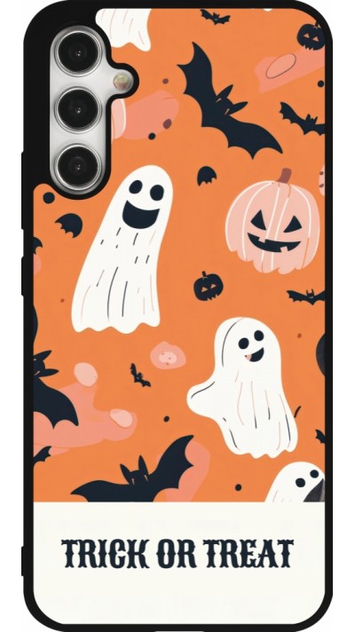 Samsung Galaxy A34 5G Case Hülle - Silikon schwarz Halloween 2025 Trick treat